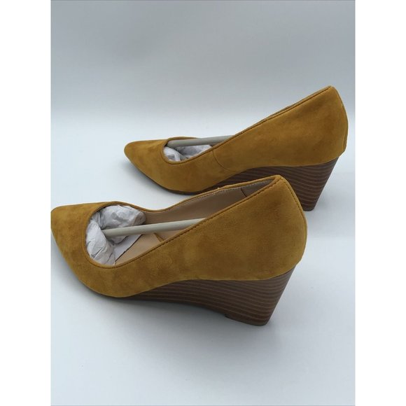 Sole Society Baked Yellow Wedge Heel Size 6M - Picture 7 of 12